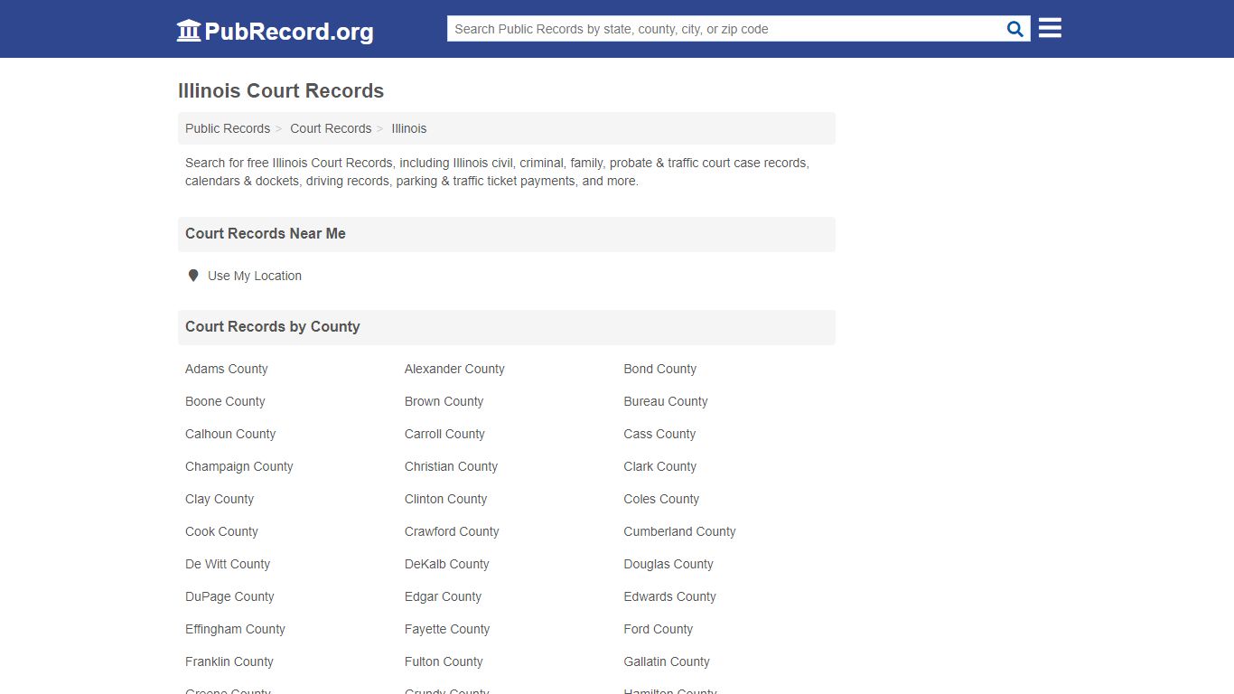 Illinois Court Records - Free Public Records Search